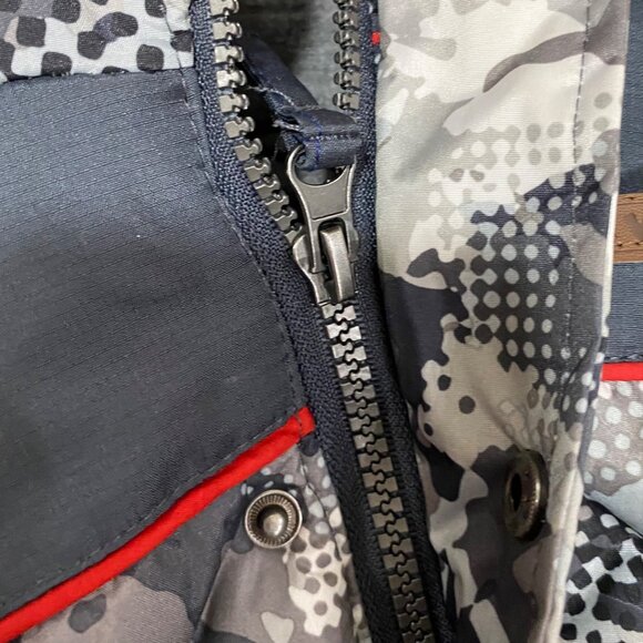 Wippette Baby Boys Camo Snowsuit W/ Hood Fur Trim & Footed Design Size 6-9 Month - Picture 6 of 10